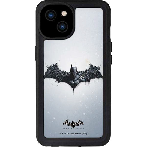 DC Comics Arkham Origins Arkham Logo iPhone 15 Plus Waterproof Case